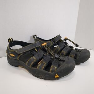 Keen Boys Black and Yellow Outdoor Hiking / Water Sandals , Size 4